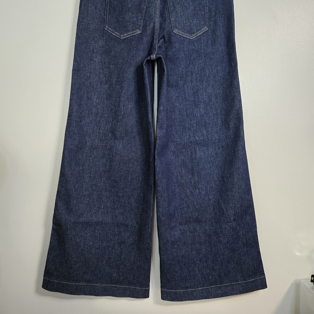 SPANXshape™ Everywhere Dark Blue Wide Leg Jeans, Size MP ~ NWT - Picture 12 of 16